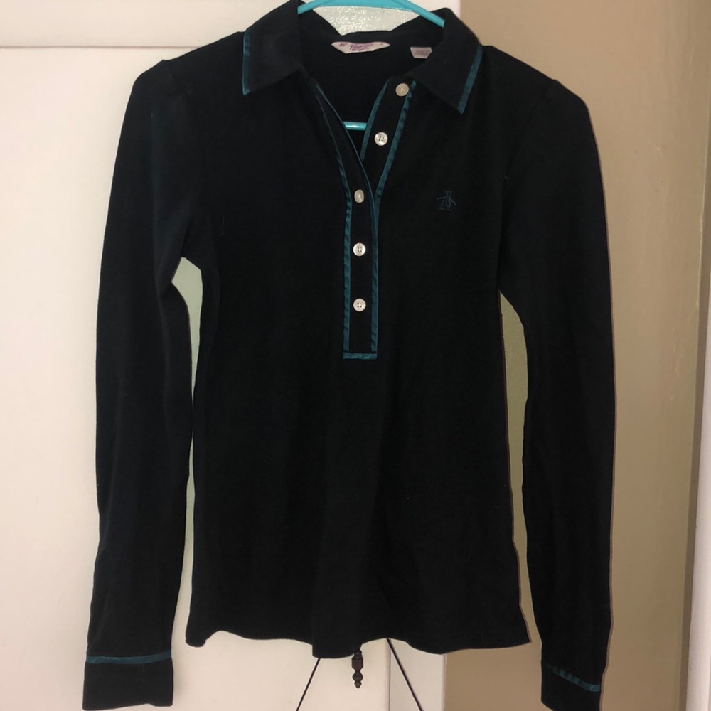 Original penguin long sleeve polo